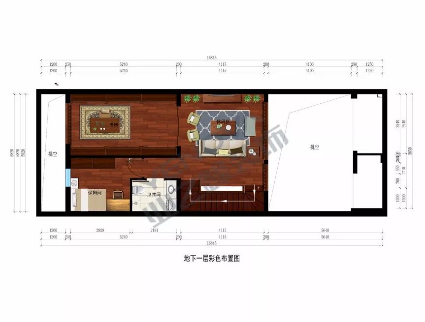 美式风格-平面设计图